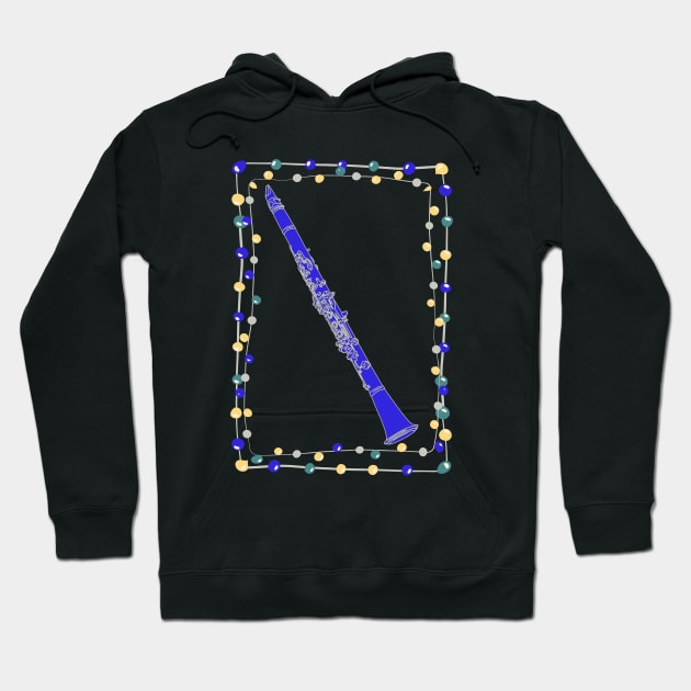 Christmas Clarinet Hoodie by AngelFlame